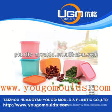 El proveedor de los moldes del envase del alimento de huangyan del taizhou de zhejiang y el nuevo molde plástico del molde de la caja de herramientas de la inyección del hogar de 2013